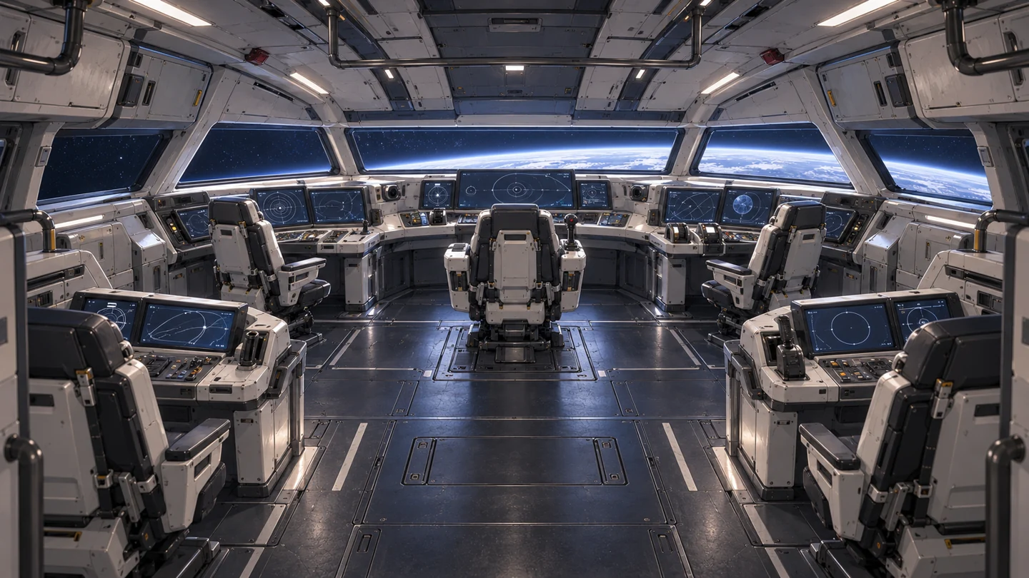 航宙船ホシフルのブリッジ